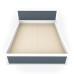 Dormitor Torino cu pat 160x200 cm Alb / Gri